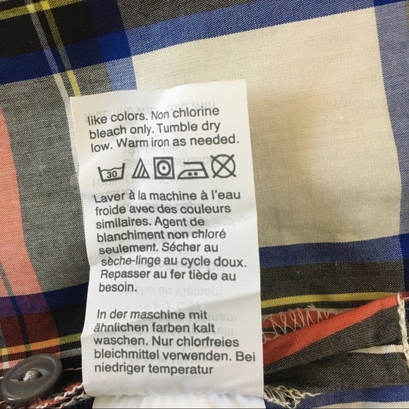 J. Crew Ruffle Neck Sleeveless Plaid Cotton Poplin Shirt NWT Size 4 - Picture 12 of 12